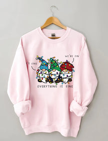 It’s Fine We’re Fine Everything Is Fine Christmas Sweatshirt
