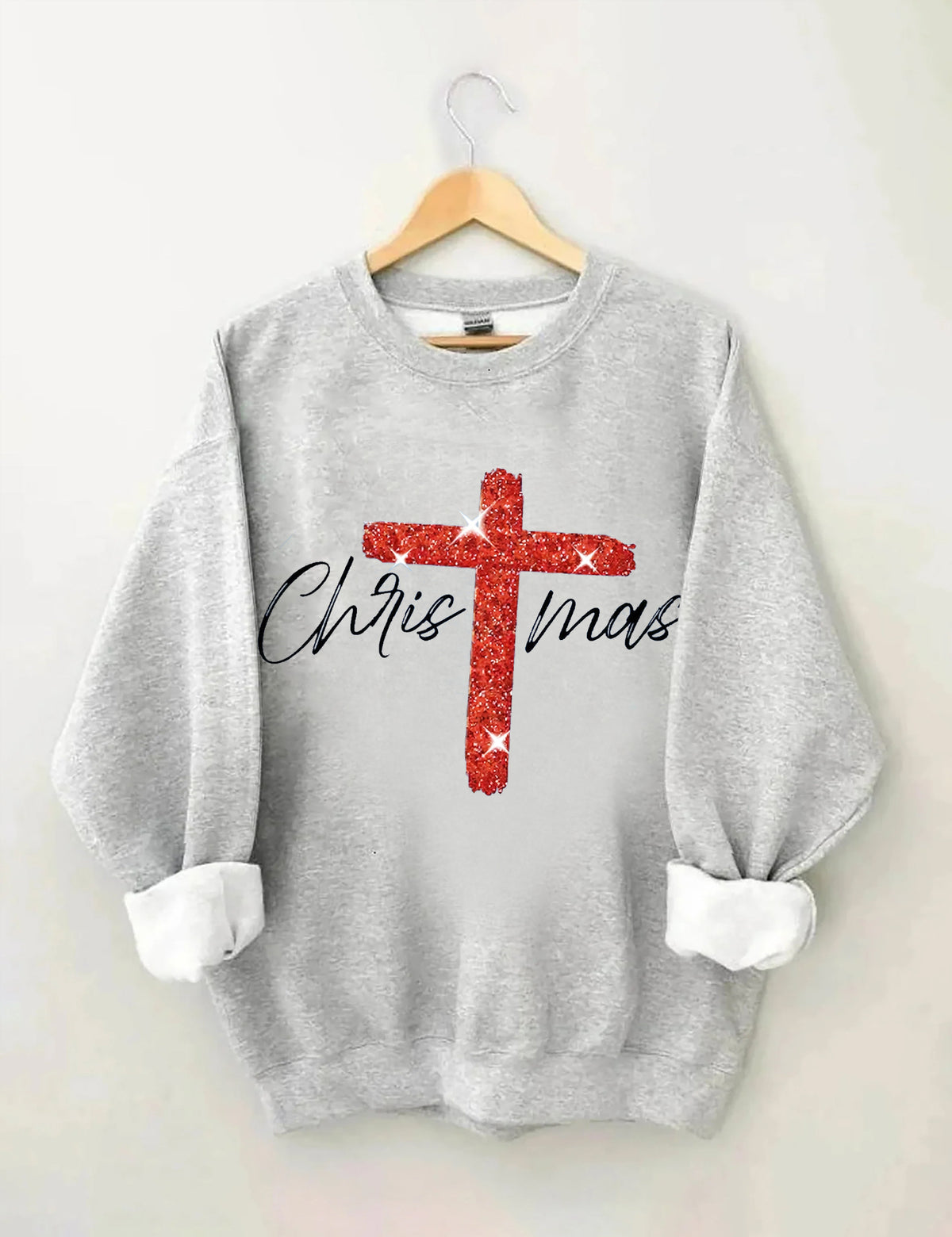 Faith Christmas Print Sweatshirt