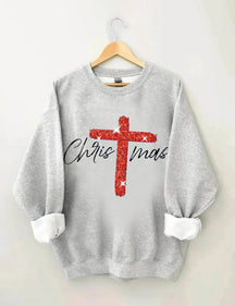 Faith Christmas Print Sweatshirt