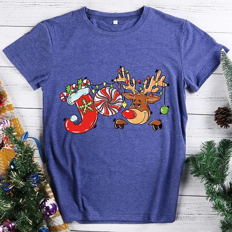 JOY Christmas deer T-shirt