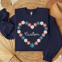 Flower Heart Sweatshirt