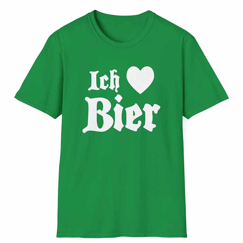 Ich Heart Bier Funny Octoberfest  T-Shirt