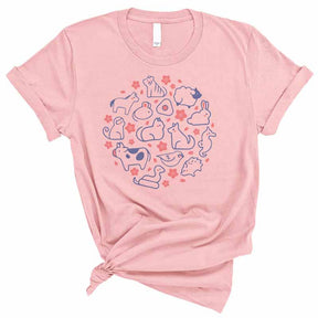 Cute Zodiac Animals Next Level T-Shirt