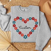 Flower Heart Sweatshirt