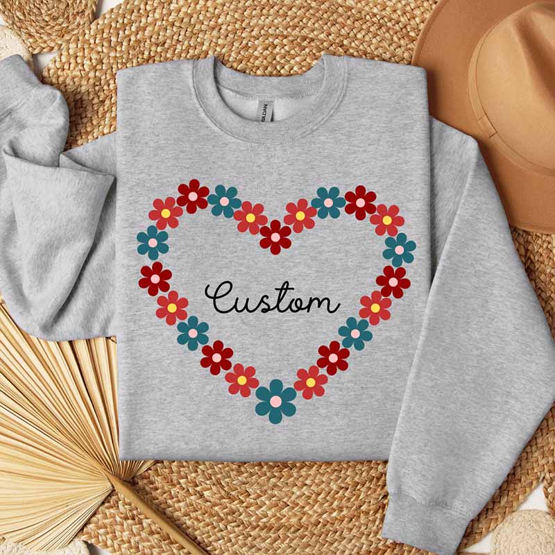 Flower Heart Sweatshirt