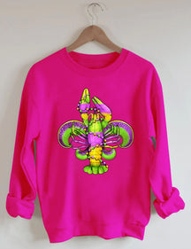 Mardi Gras Crayfish Lily Sweatshirt