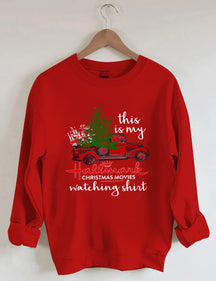 Hallmark Christmas Movie Print Sweatshirt