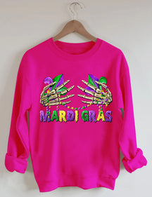 Carnival Skeleton Hand Sweatshirt