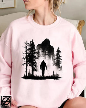 Bigfoot Water Color Print Sweatshirt