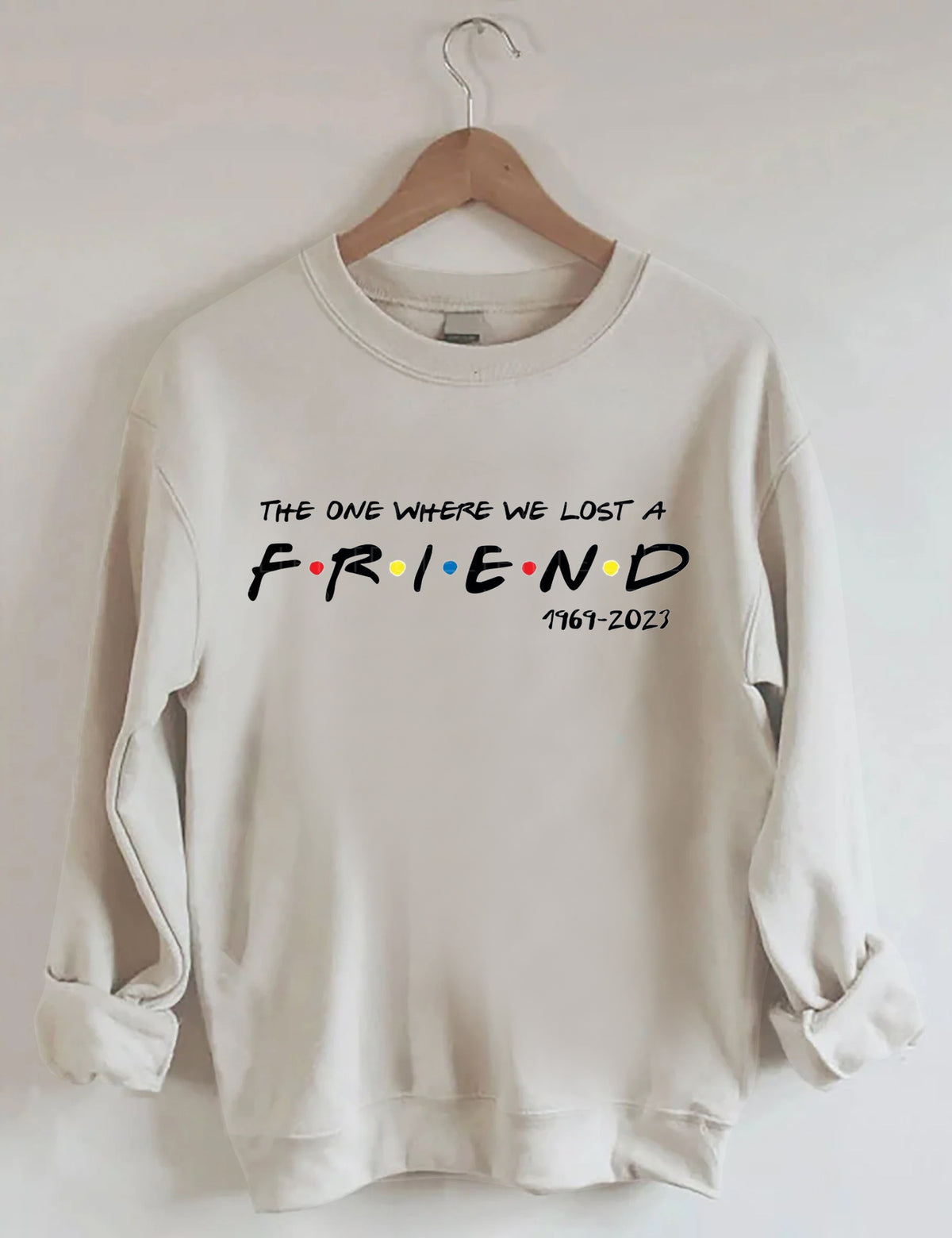 FRIENDS FONT WITH DOTS Printed Sweatshirt