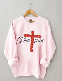Faith Christmas Print Sweatshirt