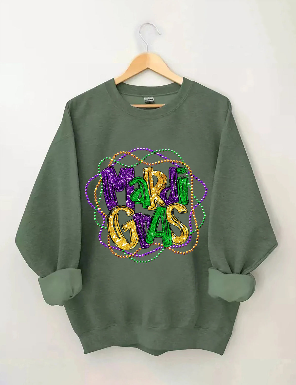 Mardi Gras Long Sleeve Sweatshirt