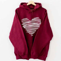 Heart Drawing Hoodie