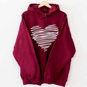 Heart Drawing Hoodie