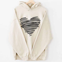 Heart Drawing Hoodie
