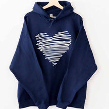 Heart Drawing Hoodie