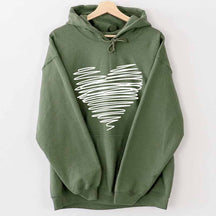 Heart Drawing Hoodie