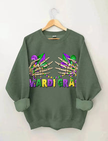 Carnival Skeleton Hand Sweatshirt