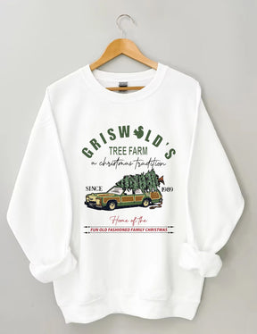 Women's Griswold's Tree Farm Since 1989 Sweatshirt
