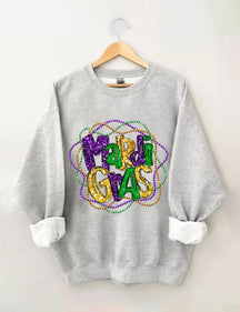Mardi Gras Long Sleeve Sweatshirt