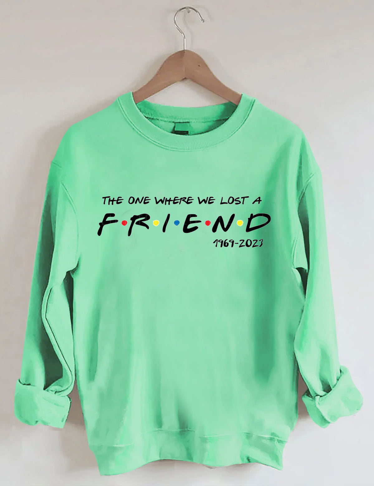 FRIENDS FONT WITH DOTS Printed Sweatshirt