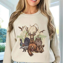 Vintage Animal  Protection Wilderness 90s Crewneck Unisec Nature Graphic Sweatshirt