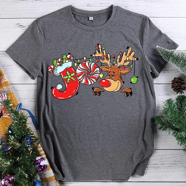 JOY Christmas deer T-shirt