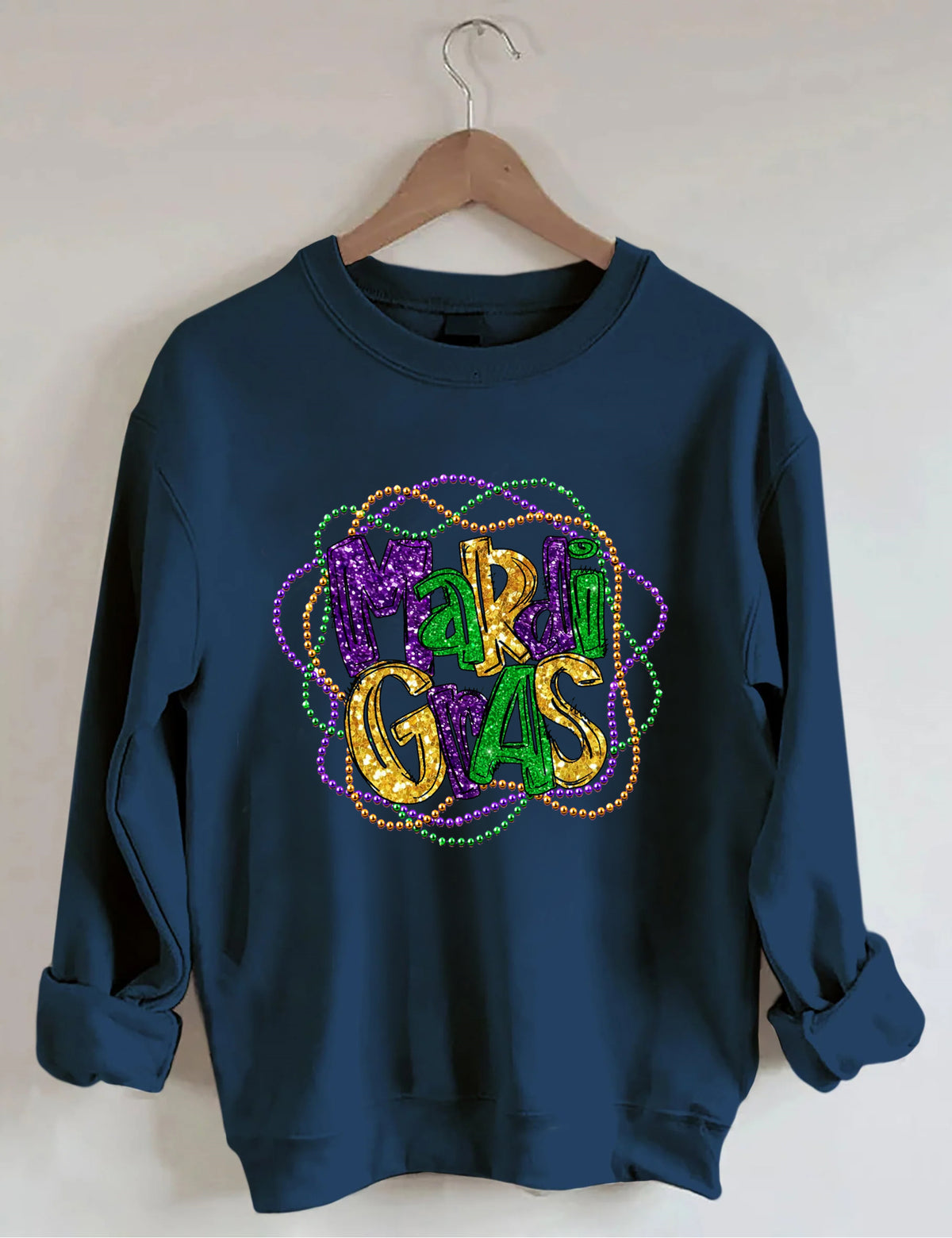 Mardi Gras Long Sleeve Sweatshirt