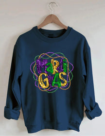 Mardi Gras Long Sleeve Sweatshirt