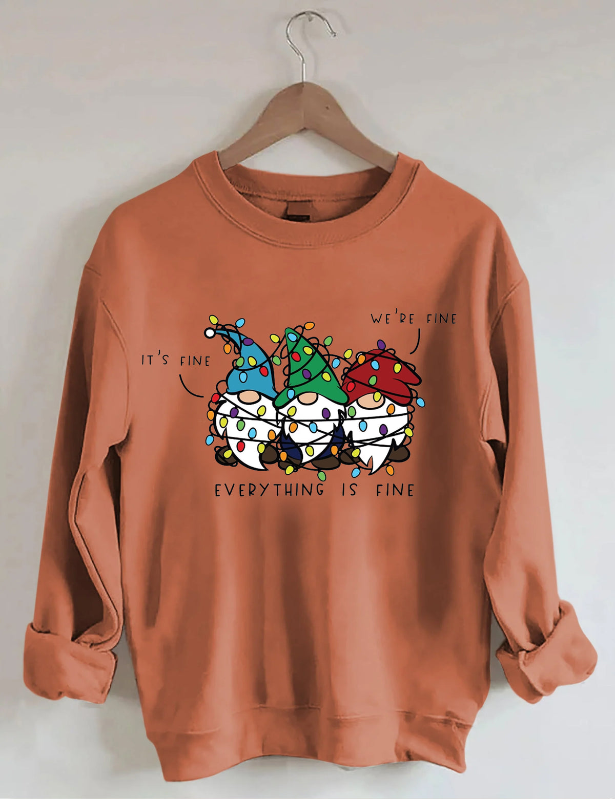 It’s Fine We’re Fine Everything Is Fine Christmas Sweatshirt