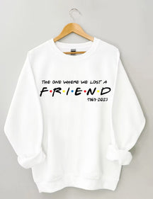 FRIENDS FONT WITH DOTS Printed Sweatshirt