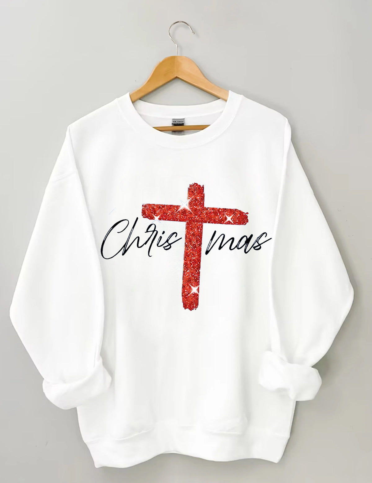 Faith Christmas Print Sweatshirt