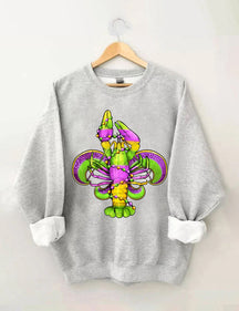 Mardi Gras Crayfish Lily Sweatshirt