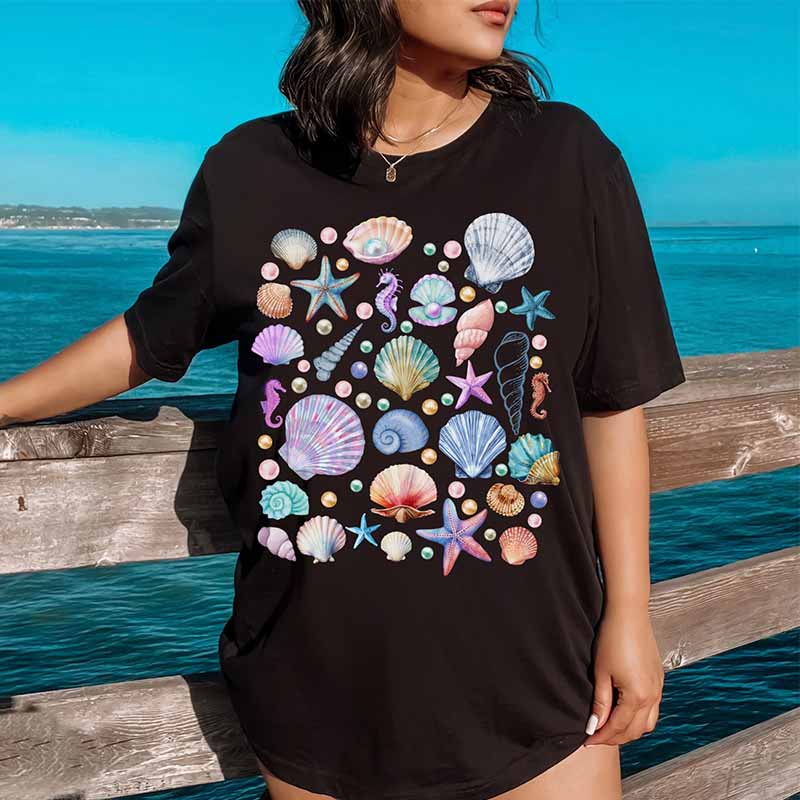 Ocean-Inspired Design T-Shirt