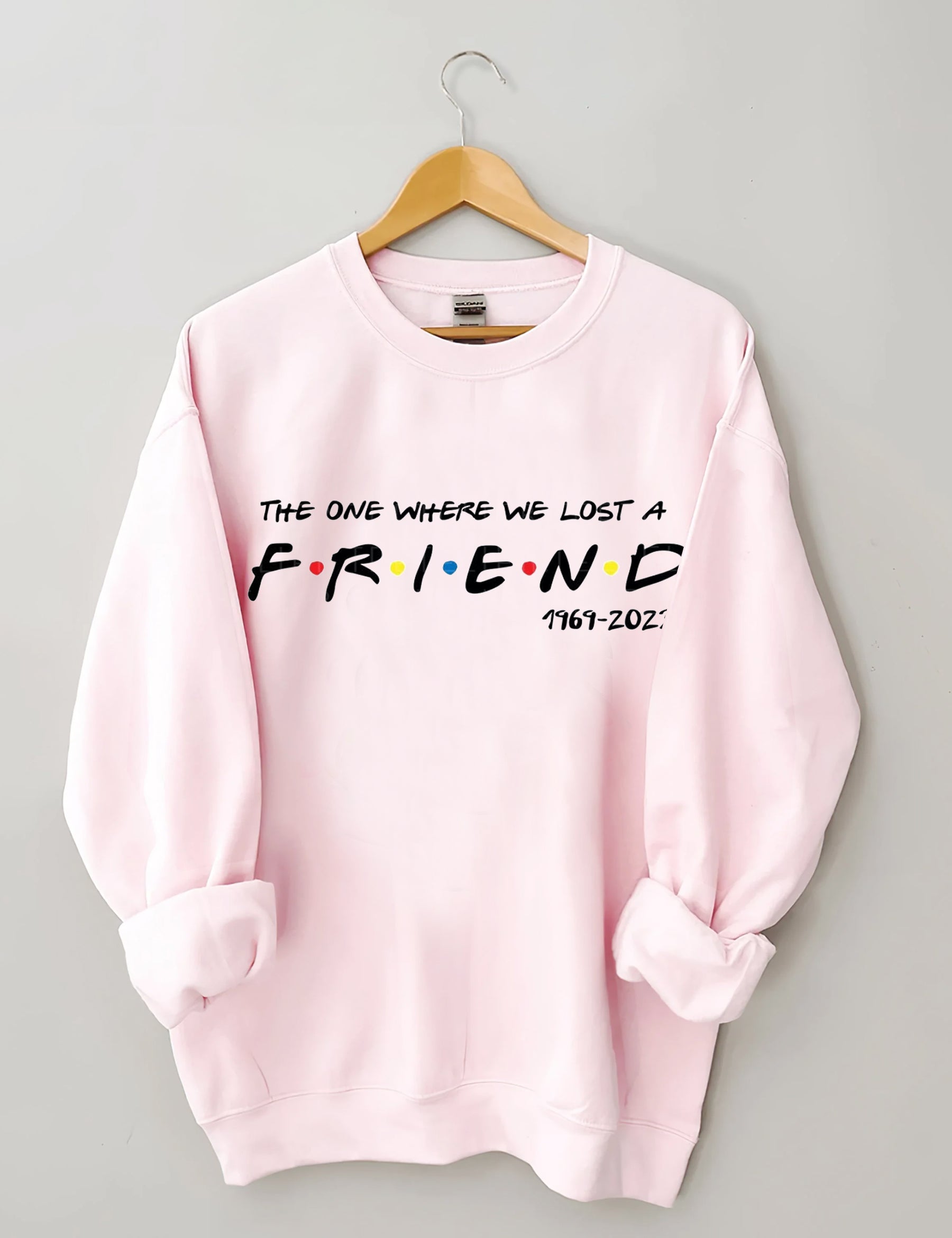 FRIENDS FONT WITH DOTS Printed Sweatshirt