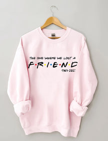 FRIENDS FONT WITH DOTS Printed Sweatshirt