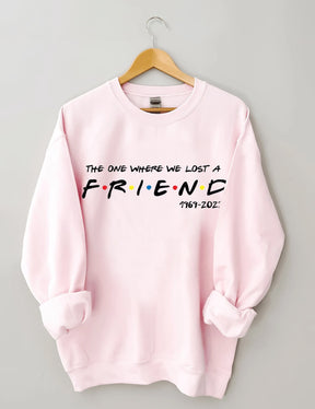 FRIENDS FONT WITH DOTS Printed Sweatshirt