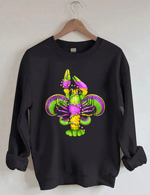 Mardi Gras Crayfish Lily Sweatshirt