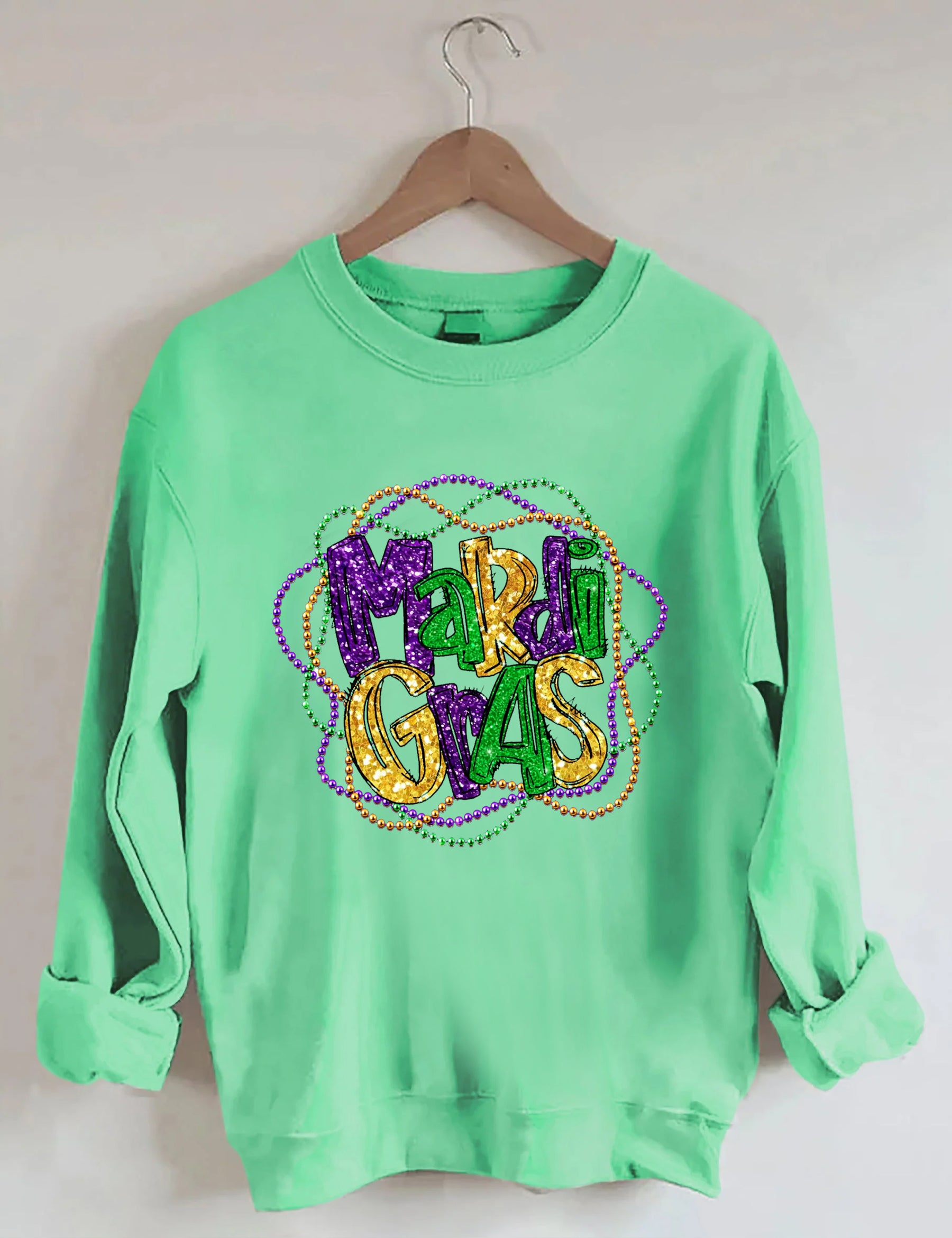 Mardi Gras Long Sleeve Sweatshirt