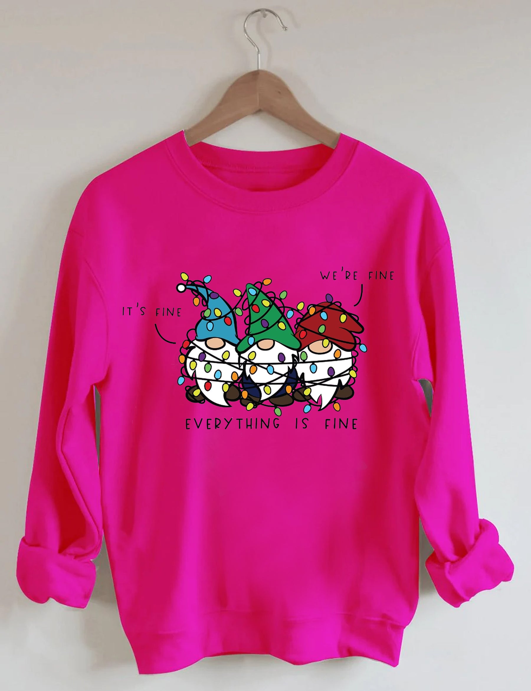 It’s Fine We’re Fine Everything Is Fine Christmas Sweatshirt
