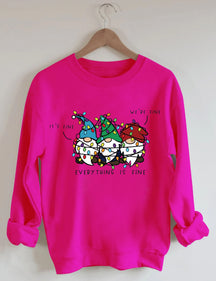 It’s Fine We’re Fine Everything Is Fine Christmas Sweatshirt