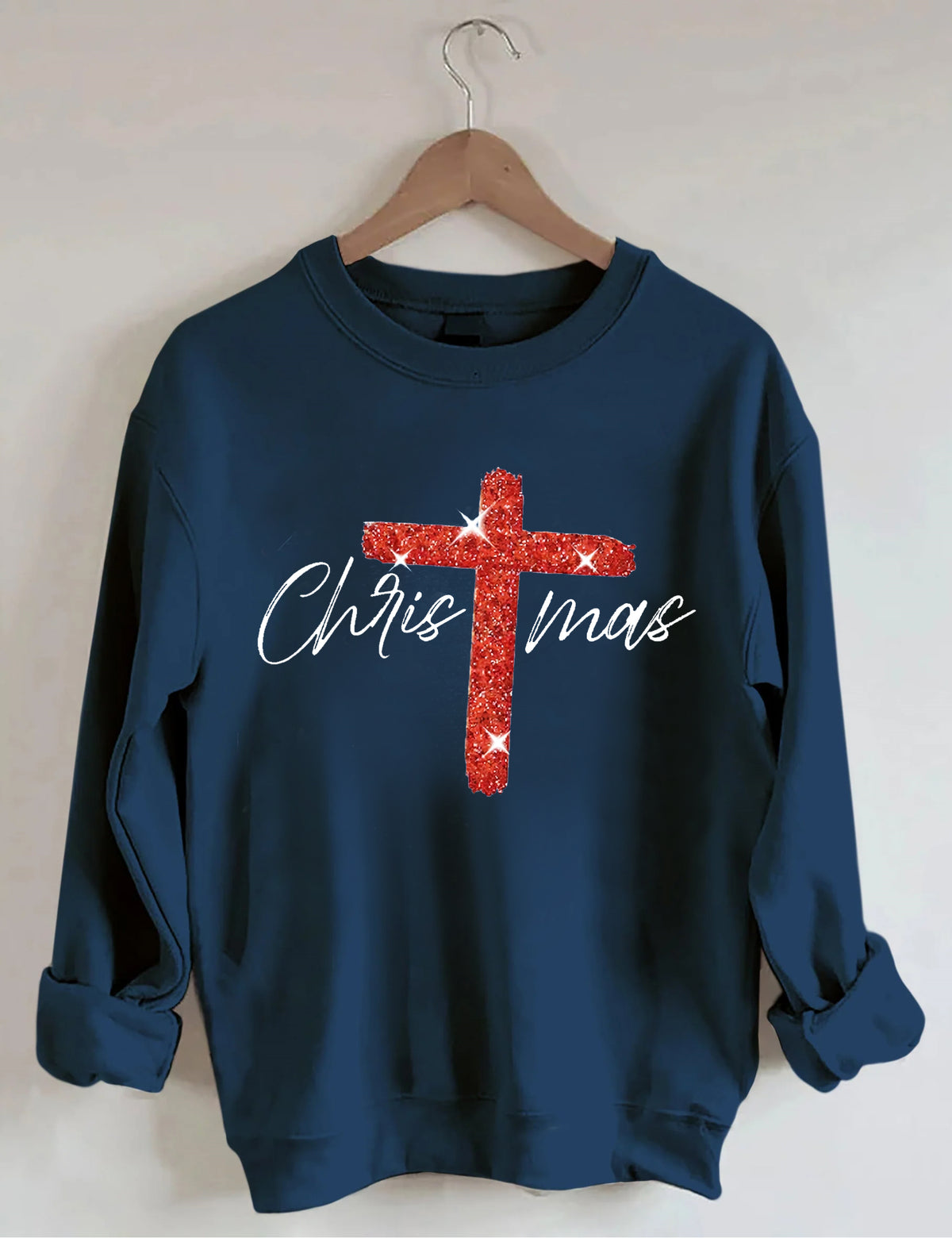 Faith Christmas Print Sweatshirt