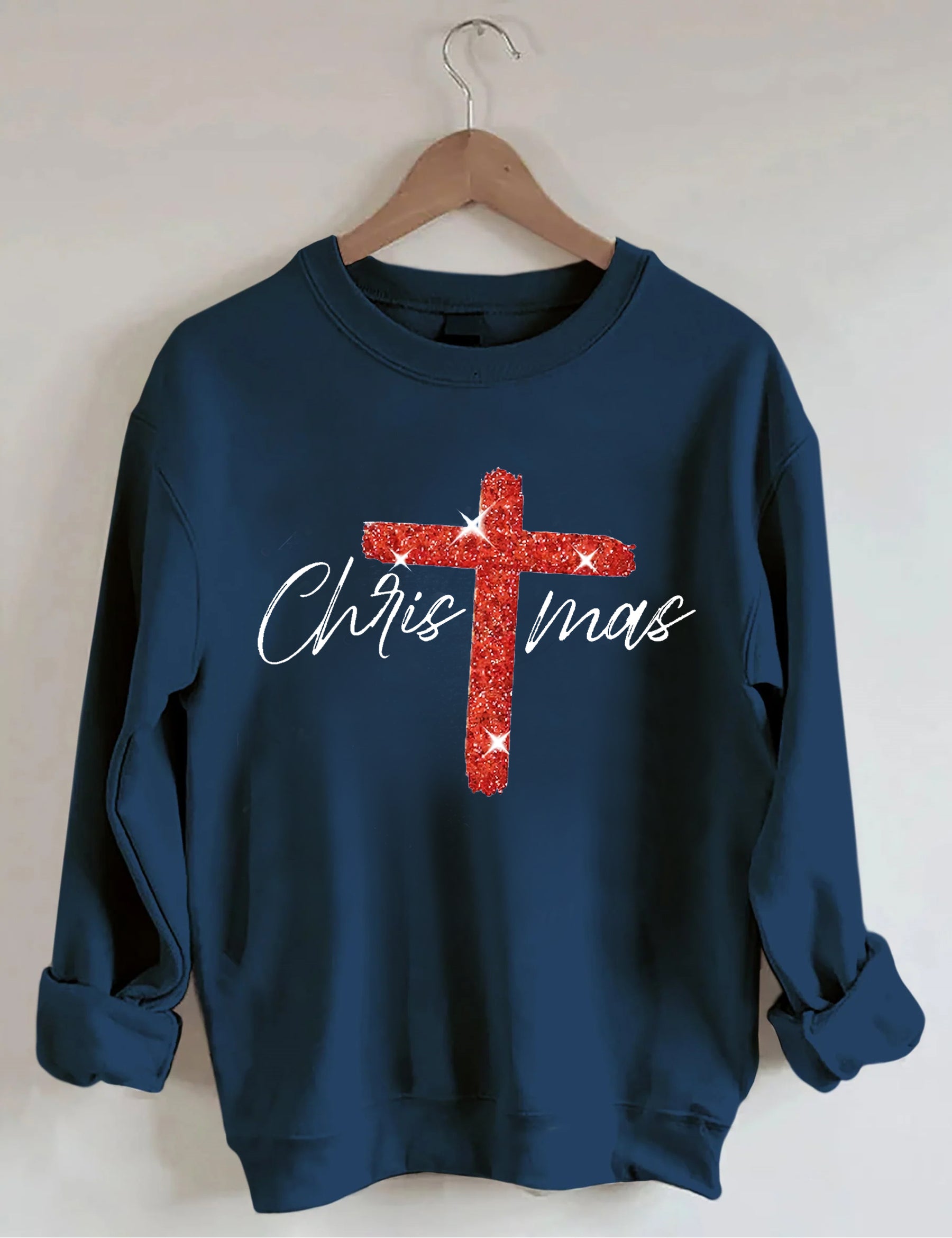 Faith Christmas Print Sweatshirt