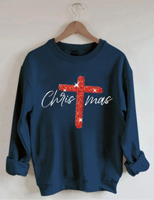 Faith Christmas Print Sweatshirt