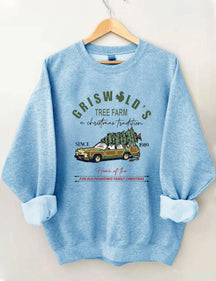 Women's Griswold's Tree Farm Since 1989 Sweatshirt