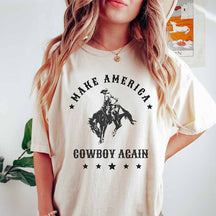 Leopard Print Cow Skull Cowgirl T-Shirt