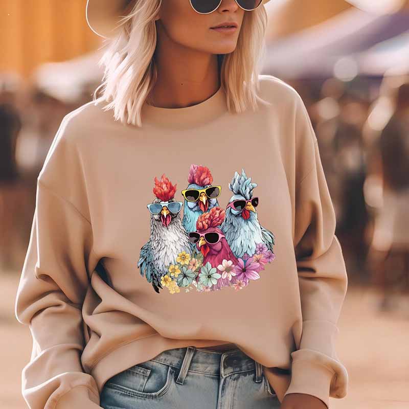 Funny Chickens Of Animal Sweatshirt