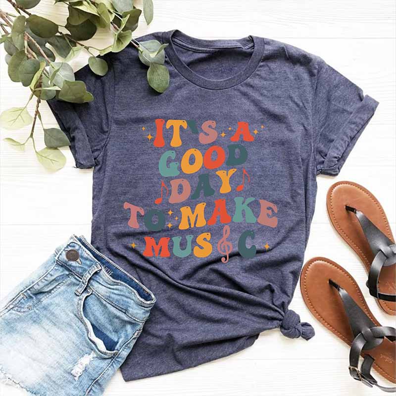 It's A Good Day To Make Music And Music Notes T-Shirt