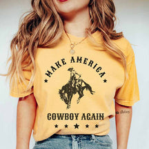 Leopard Print Cow Skull Cowgirl T-Shirt