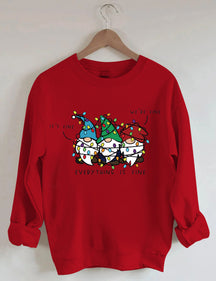 It’s Fine We’re Fine Everything Is Fine Christmas Sweatshirt
